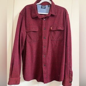 Chaps Red and Black Plaid Shirt